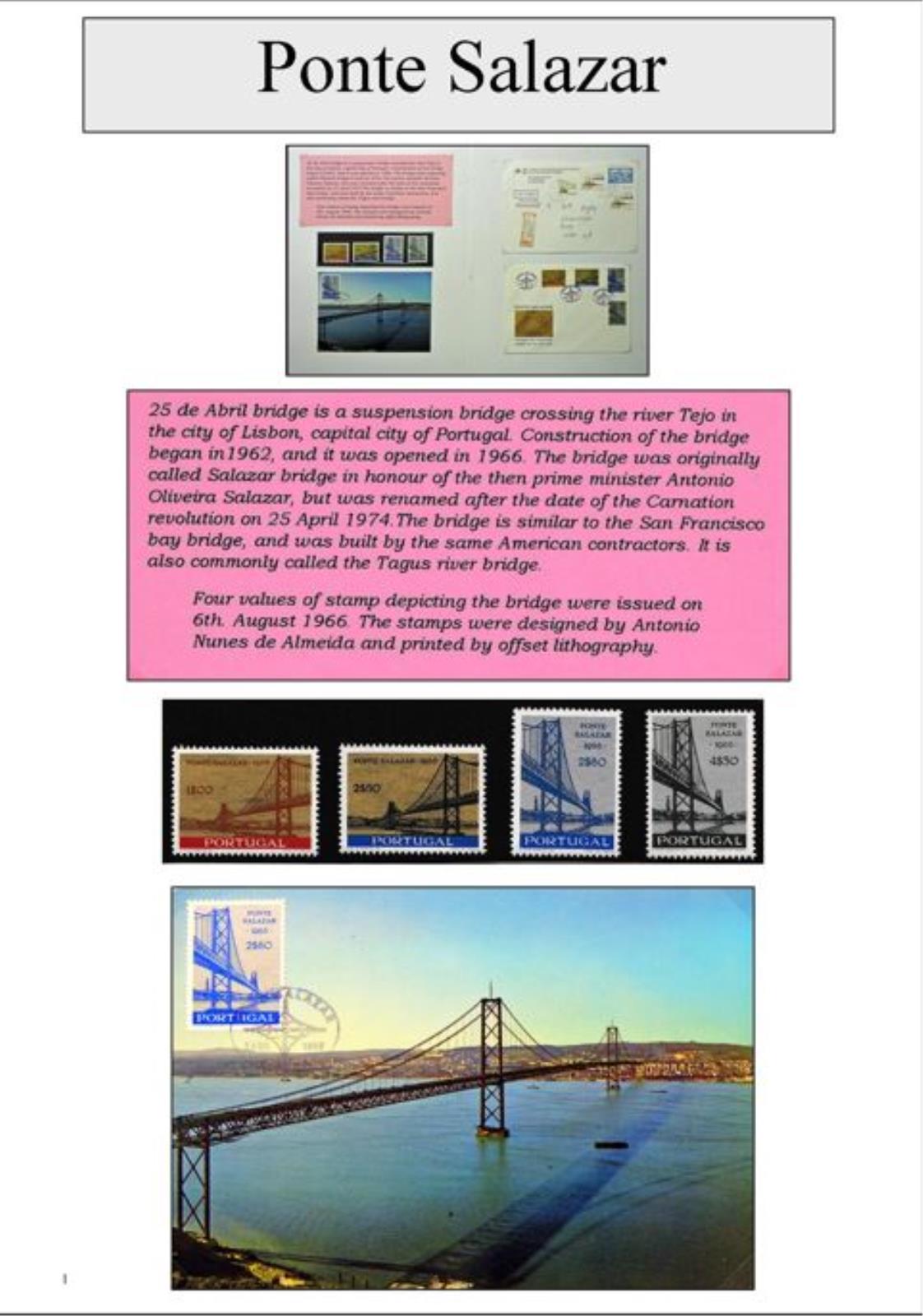 ponte salazar Llanidloes Philately